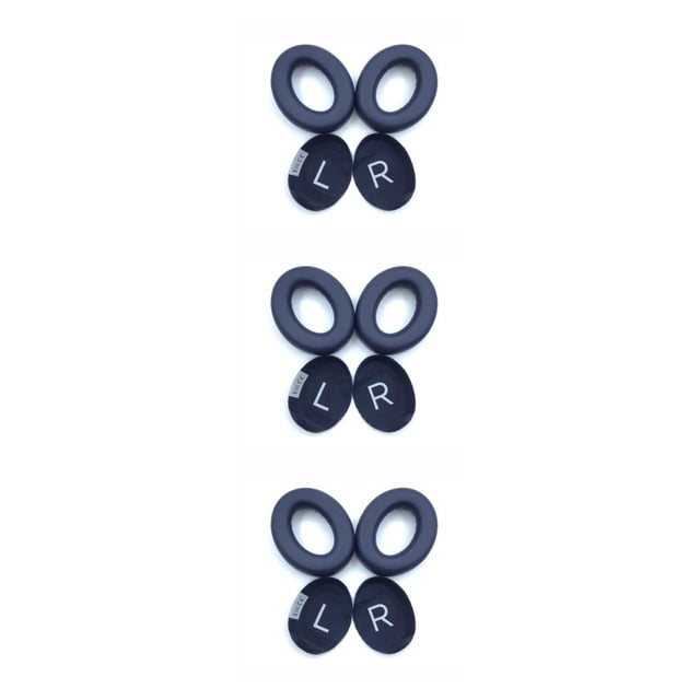 QualitChoice 1/2/3/5 1 Paire de Coussinets de Rechange pour Écouteurs, Coussinets de Casque, Cache-Oreilles, Accessoires de Réparation et de Mise à Niveau, Pièces de Rechange Bleues 3 Pcs