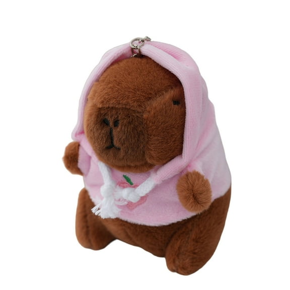 Cartoon Capybara Plushie Toy Pendant Cartoon Keychain for Car Interior and Home