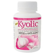 Kyolic Aged Garlic Extract, Detox & Anti-Aging, Formula 105, Capsules, 100 ea