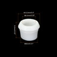 thumbnail image 2 of Uxcell 6.4mm x 10.3mm Mount Dia 8mm White Rubber Wiring Grommets Ring Cable Protector 50 PCS, 2 of 5