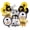 A, variant on 2026 Graduation Balloons Set - Pack 12, Black White & Gold Congratulations on 2026 Graduation Decorations Balloons, Congrats Grad Balloon, Grad Party Decor