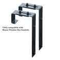 thumbnail image 4 of Mayne Adjustable Deck Rail Bracet 3.7"x1.8x 9.6" Steel Black 2-Pack for Mayne Window Boxes with Hardware Included, 4 of 5