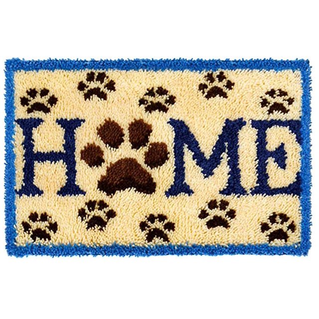 Kit de alfombras Latch Hook MeetBself para decoración navideña, 52 x 38 cm
