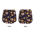 thumbnail image 5 of Lsque Turkey And Autumn Printed Women's Running Shorts with Liner Pockets,Elastic Quick Dry Workout Athletic Gym Yoga Shorts,Womens High Waist Shorts-Large, 5 of 9