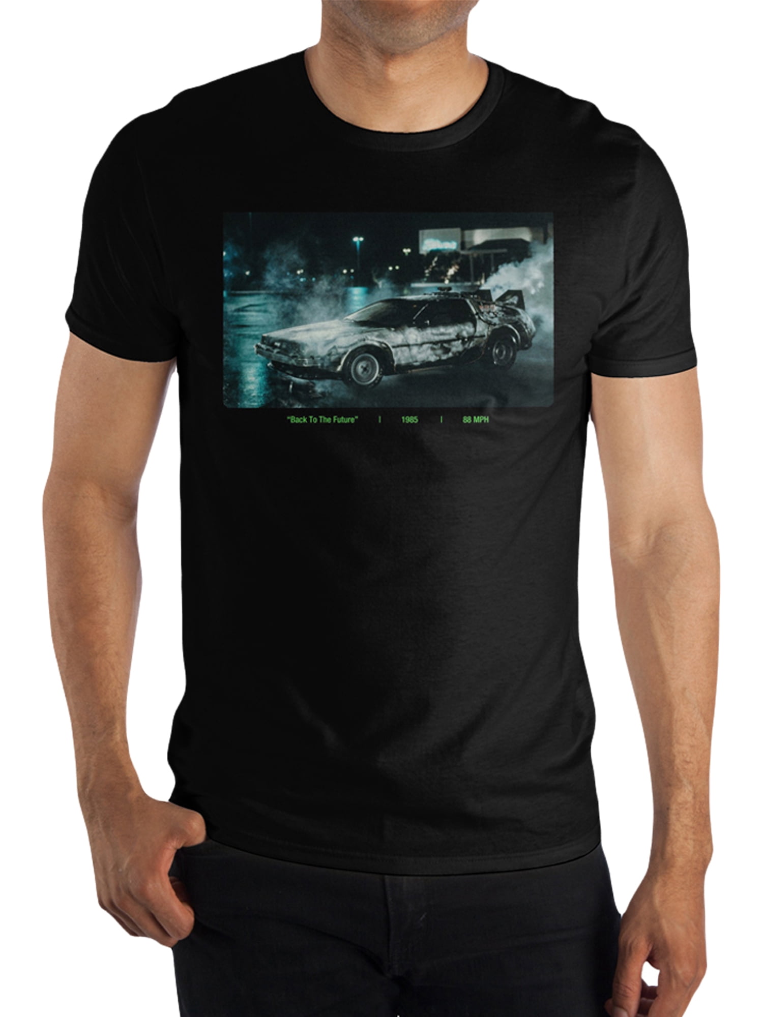 Back to the Future Logo & DeLorean Men's and Big Men's Graphic Tee Shirts 2-Pack Bundle
