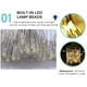 thumbnail image 3 of Luz De Hadas Alimentada Por Agua Salada Sincronización De Cuatro Colores Luz De Alambre De Cobre Minnieouse HA022055-00, 3 of 5