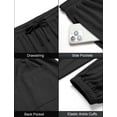 thumbnail image 5 of COOFANDY Men's Waffle Jogger Lightweight Drawstring Casual Pants Slim Fit Jogger Sweatpants with Pockets, 5 of 6