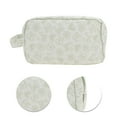 thumbnail image 4 of Unique Bargains 1 Pc Compact Rectangle Hearts Makeup Bag for Travel Large Green Polyester, 4 of 5