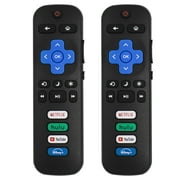 (Pack of 2) Replacement Remote Control Only for Roku TV, Compatible for TCL Roku/Hisense Roku/Insignia Roku/JVC Roku/Onn Roku/Philips Roku Smart TVs(Not for Stick and Box)