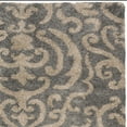 thumbnail image 6 of SAFAVIEH Florida Deangelo Damask Plush Shag Area Rug, Grey/Beige, 8' x 10', 6 of 11