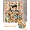 thumbnail image 6 of Fall Sunflower Pumpkin Shower Curtain Set ，Waterproof Fabric Shower Curtains Fallen Leaves Daisy Shower Curtains for Bathroom,Bathroom Decor 48"x72", 6 of 7