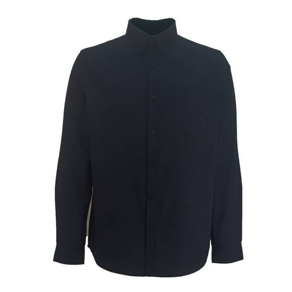 Camisa George Talla CH Manga Larga Lisa Negra