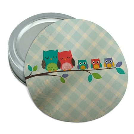 

Cute Colorful Owl Family Round Rubber Non-Slip Jar Gripper Lid Opener