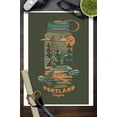 thumbnail image 3 of Portland, Oregon, Waterbottle, Distressed Vector (9x12 Wall Art Print, Home Decor), 3 of 3