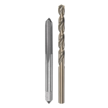 

Uxcell M6 x 0.5 H2 Straight Flute Thread Tap 5.5mm Drill Bit Set High Speed Steel