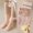 Gift box 13: Cherry pink + elegant pink + peach pink + honey orange, variant on Monebena 4 Pairs Womens Fuzzy Socks with Exquisite Box Thicken Coral Velvet Winter Warm Slipper Floor Socks Cozy Soft Socks Fluffy Cute Christmas Stocking M01