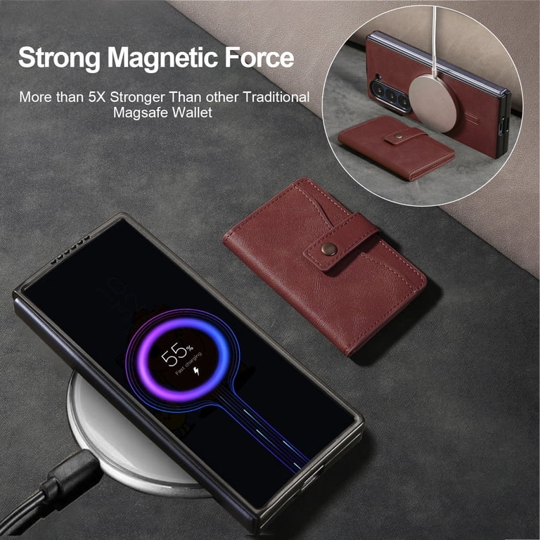 For Samsung Galaxy Z Fold 7 Detachable 2 in 1 Wallet Magnetic