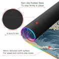 thumbnail image 4 of Blue Wavy Vintage RGB Gaming Mouse Pad Large Keyboard Mat Rubber Base 13 Light Modes, 4 of 6