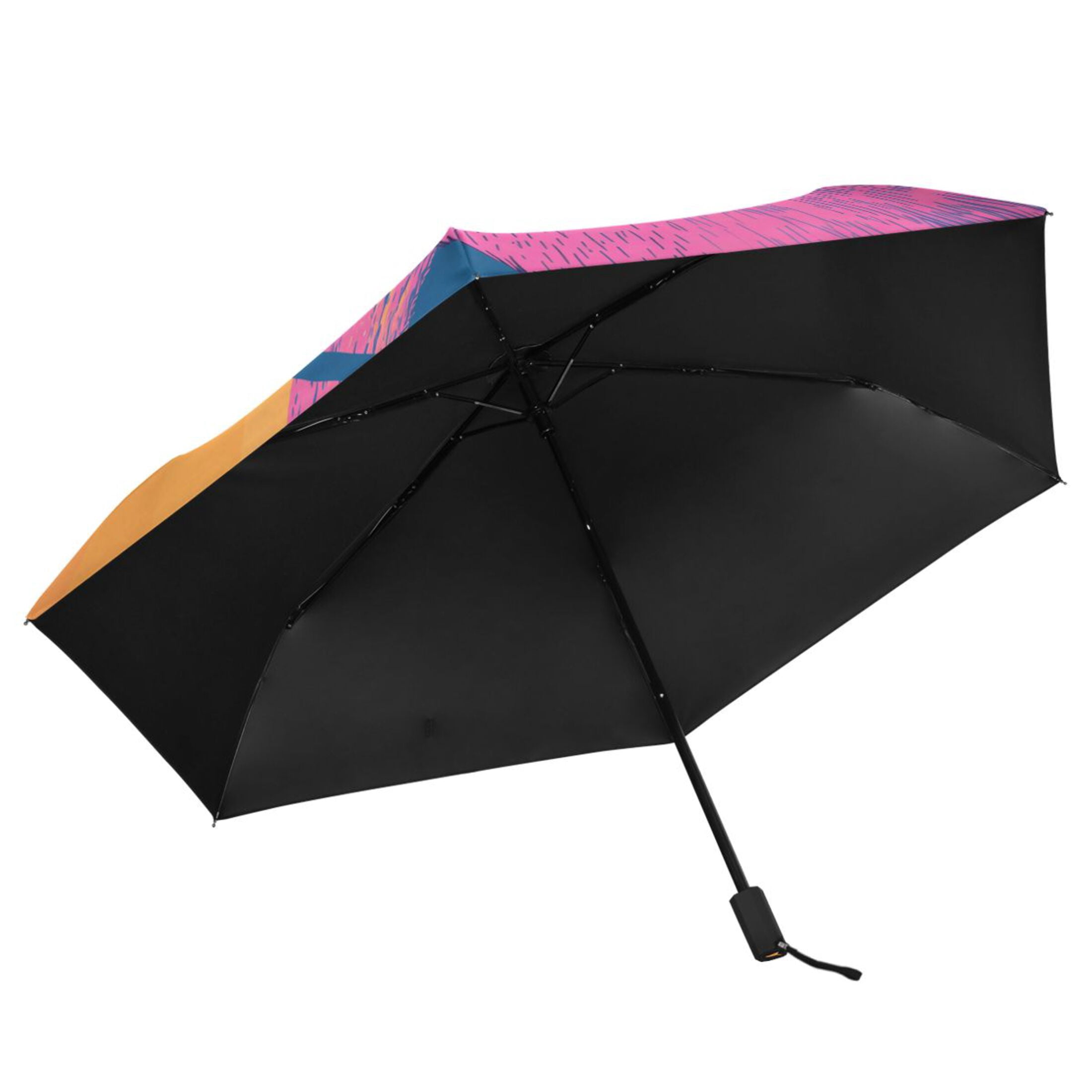 Guinea Pig with Sunglasses Compact Sun Umbrella Windproof Travel Umbrellas for Rain Strong Portable UV Protection