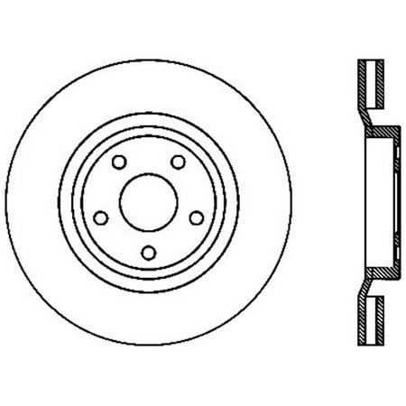 StopTech 06-10 Jeep Grand Cherokee Cryo Sport Slotted Front Left Rotor - 126.58003CSL Fits select: 2006-2010 JEEP GRAND CHEROKEE SRT-8