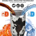 thumbnail image 4 of 1pc Brown cow 30oz Tumbler with Straw & Handle - Insulated Stainless Steel Cup | Holiday Gift for Man Women (Christmas, Valentine's, Birthday), 4 of 7