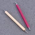 thumbnail image 2 of SUTENG 10pcs Stylus Tools Dotting Indentation Tool Double-Ended Metal Ball Tools for DIY Carbon Transfer Paper Craft Embossing Art, 2 of 5