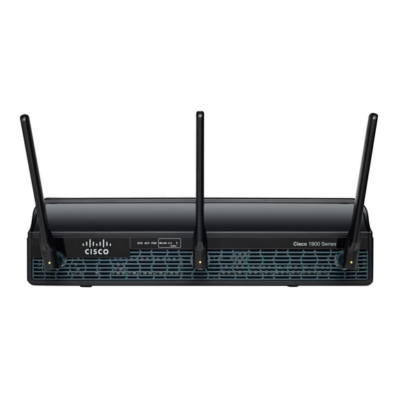 Cisco - 1941W Wireless Integrated Services Router - 2 X 10/100/1000Base-TX Network - 2 X HWIC, 2 X CompactFlash (CF) Card - IEEE 802.11n (Draft) - 54Mbps CISCO1941W-A/K9