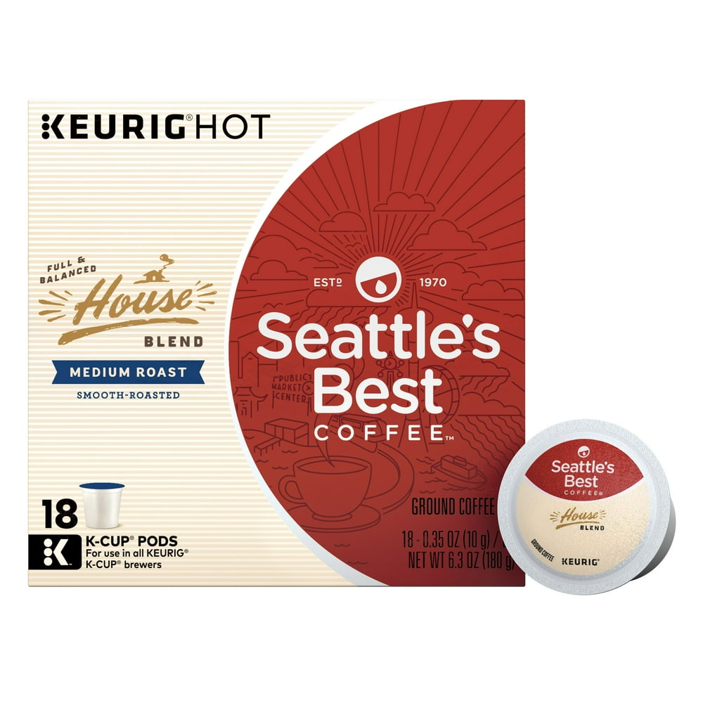 Seattle's Best Coffee House Blend Medium Roast Single Cup Coffee for
