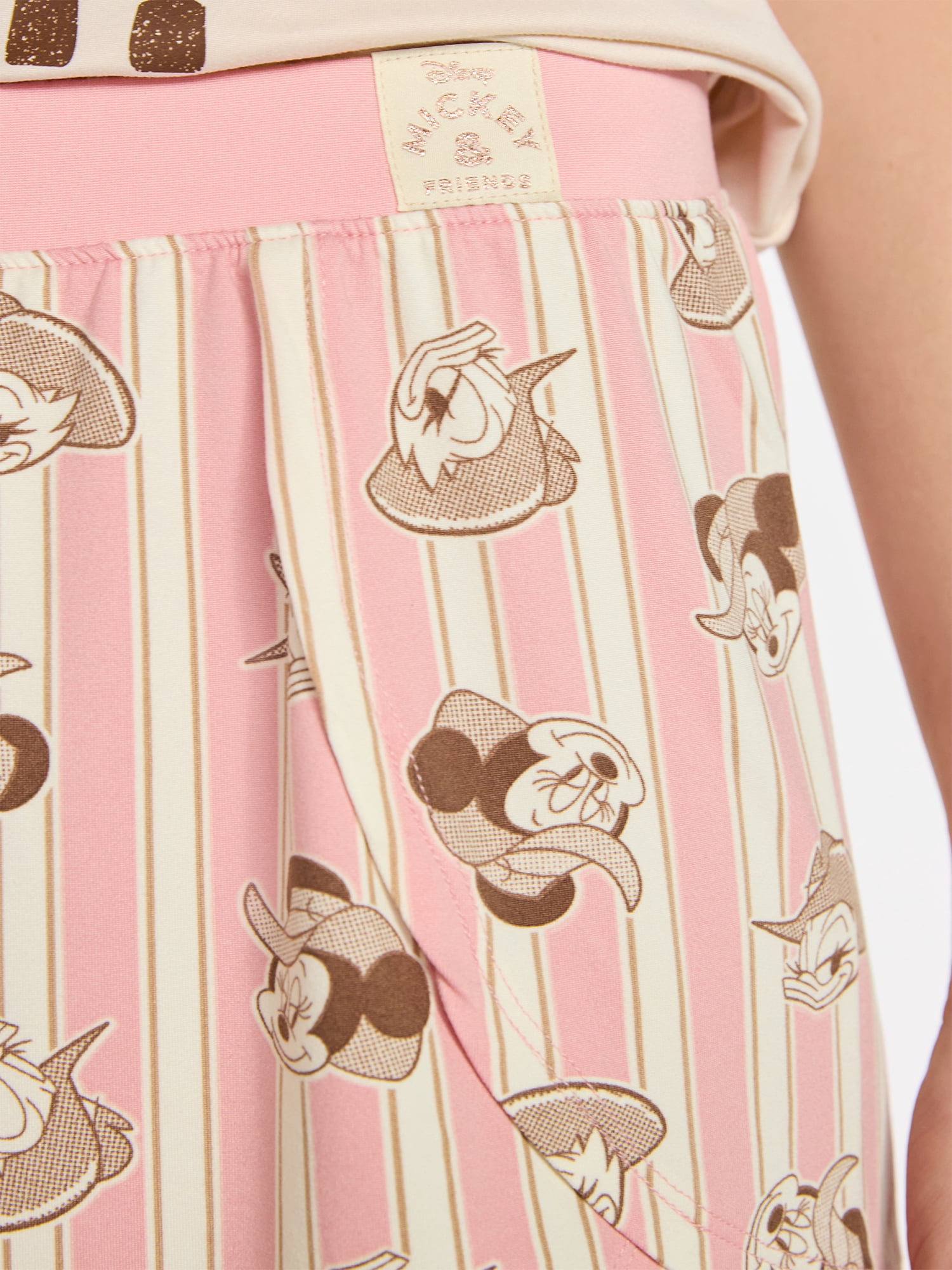 Mickey and Friends Women's and Women's Plus Western Minnie Mouse Sleep Shorts, Sizes XS-3X