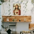thumbnail image 4 of 1pc Divine Mercy Sacred Heart of Jesus Metal Tin Sign, Classic Style Wall Hanging Decorative Plaque, Multipurpose Vintage Religious Art for Home, Office, and Bar - 8x12 inch, Home Decoration, 4 of 8