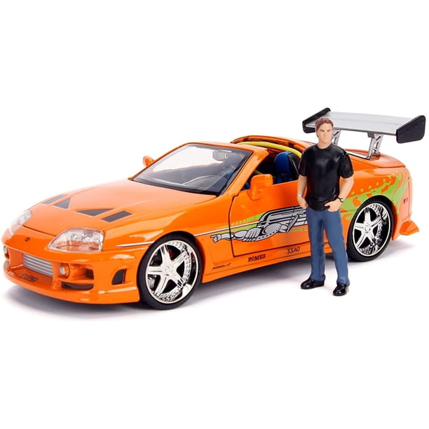 Jada 30699 Model Kit Toyota Supra Metallic Orange with Brian
