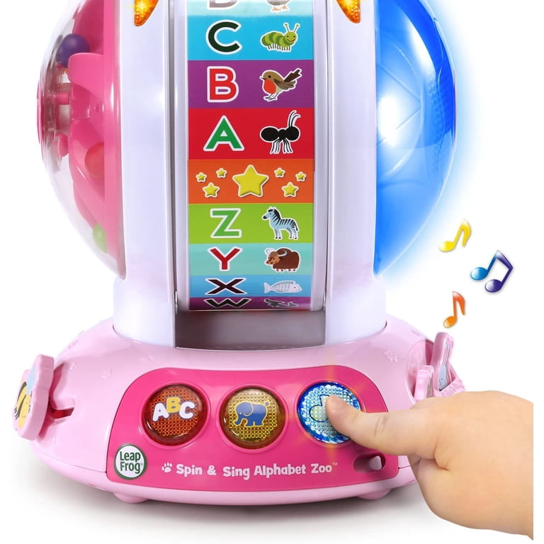 LeapFrog, Spin and Sing Pink Alphabet Zoo, Interactive Learning