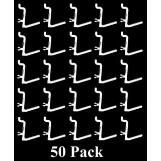 50 Pcs/100 Pcs Black Pegboard J Style Hooks Heavy Duty Plastic J