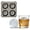 B, variant on 3D Baseball Ice Cube Tray 2.5" 2-Chamber Baseball-Shaped Ice Mold for Whiskey, Cocktail, Drinks, Bourbon,Brandy Decor