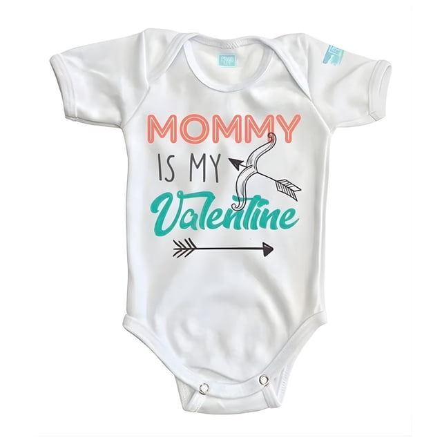 Pañalero Mommy Is My Valentine San Valentín Ropa Bebé Baby