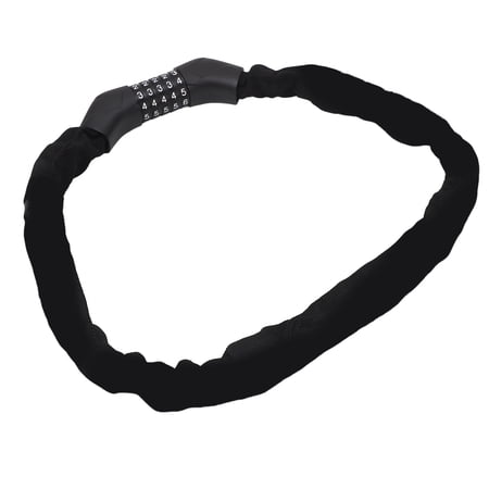 Riousery Bike Chain Lock with 5 Digit Combination Steel Anti Theft High Security Resettable Keyless Bike Lock for Scooter Motorcycle Door and Gate