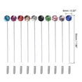 thumbnail image 2 of Unique Bargains Scarf Pins with Safety Caps, 10pcs Shawl Pins Crystal Rhinestone Head for Sweater Sewing, 2 of 6
