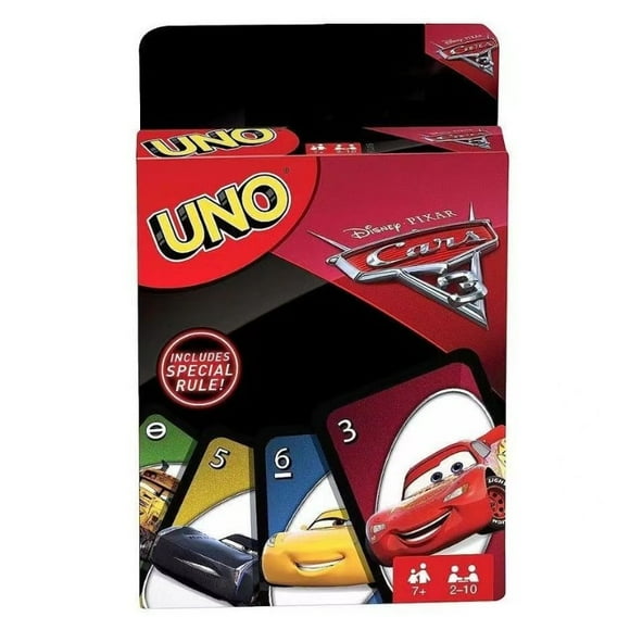 UNO Flip Solitaire Cars 3 Joint Uno Brand Pixar Cartoon Puzzle Board Game Break Party Solitaire Parent-Child Game Gift SH