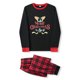 thumbnail image 5 of Conjunto de pijamas navideños familiares a juego: camisetas con estampado de astas y pantalones a cuadros. Pijamas de vacaciones para dormir., 5 of 10