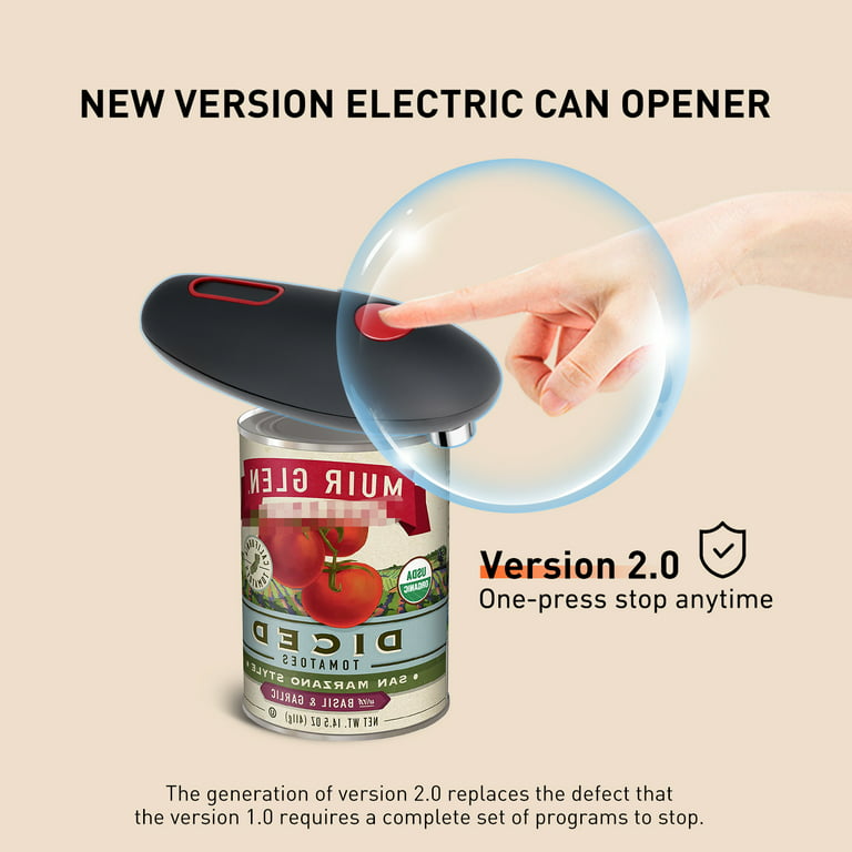  Electric Can Opener, Can Opener Smooth Edge,Stainless