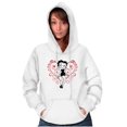 thumbnail image 4 of Betty Boop Heart Love Sassy Cartoon Hoodie Sweatshirt Women Brisco Brands L, 4 of 6