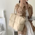 thumbnail image 5 of Bolsos de mano casuales coreanos tipo globo para mujer, bolsos y carteras de diseñador de lujo, novedad de 2023, en tela de poliéster de gran capacidad para el hombro, 5 of 5