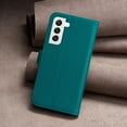 thumbnail image 5 of Premium High Quality Wallet Case For Samsung S21 Plus, Strong Magnetic Clasp Case with [RFID Blocking] Card Holder Kickstand Magnetic,Leather Flip Case for Samsung Galaxy S21 Plus,green, 5 of 8