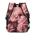 thumbnail image 5 of KLL Delicate Pink Carnations Print Casual Backpack for Men Women,Travel Casual Backpack Outdoor Activities Bag Daypack for Travel Hiking Shopping Daily, 5 of 5