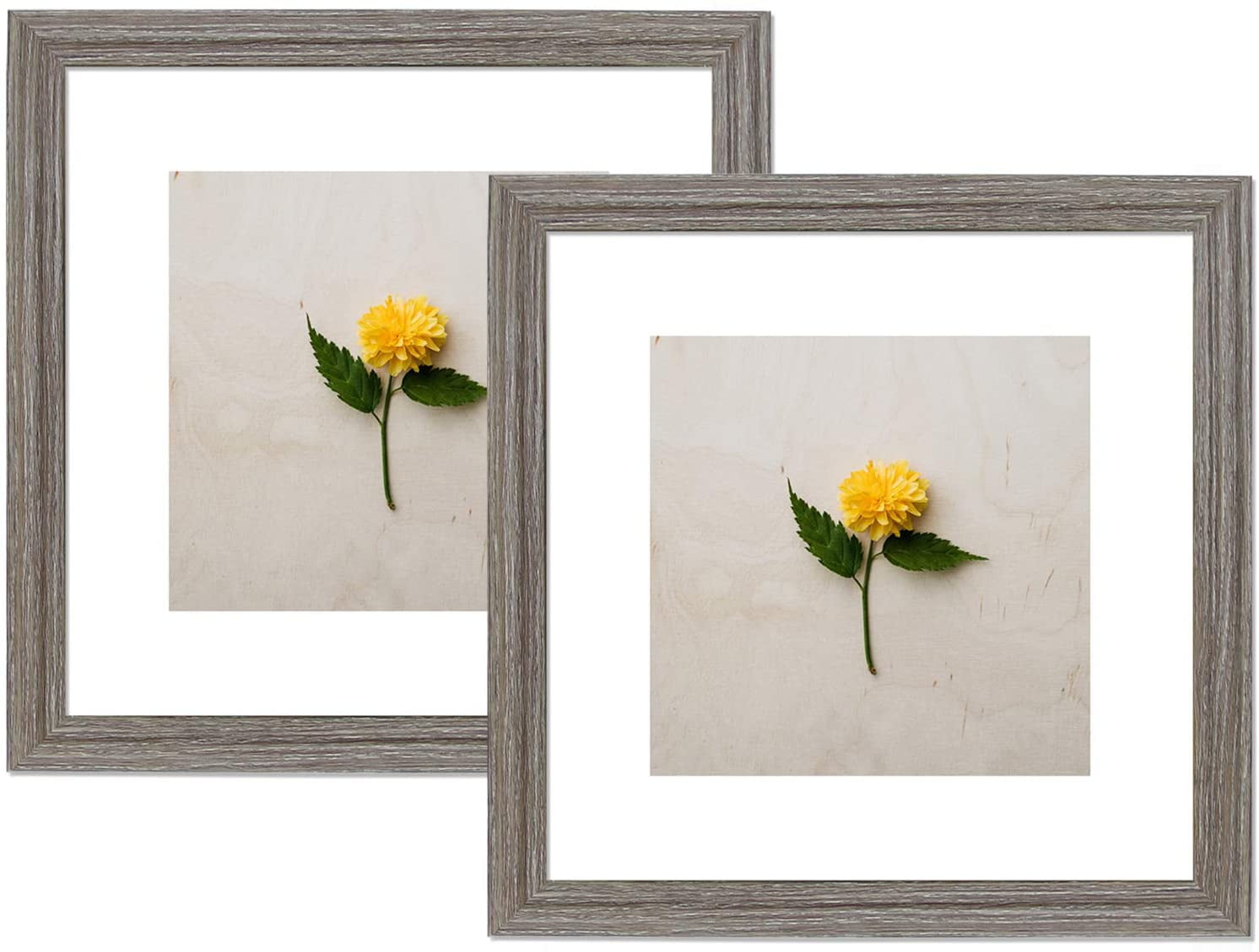 12x12 Frame for 8x8 Picture Frames with Mat 2 Pack, 12x12 Poster Frames