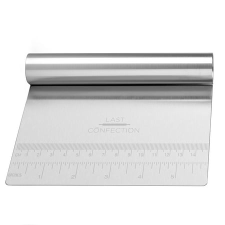 Last Confection Stainless Steel Bench Scraper/Pastry Dough Cutter Chopper for Bread, Pizza, Pasta and Cookies