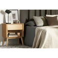 thumbnail image 3 of Pemberly Row Engineered Wood 1-Drawer Nightstand in Beige/Natural Oak, 3 of 7