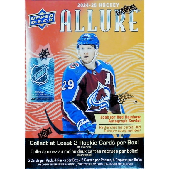 2024-25 NHL Upper Deck Allure Hockey Factory Sealed Blaster Box 25 Cards