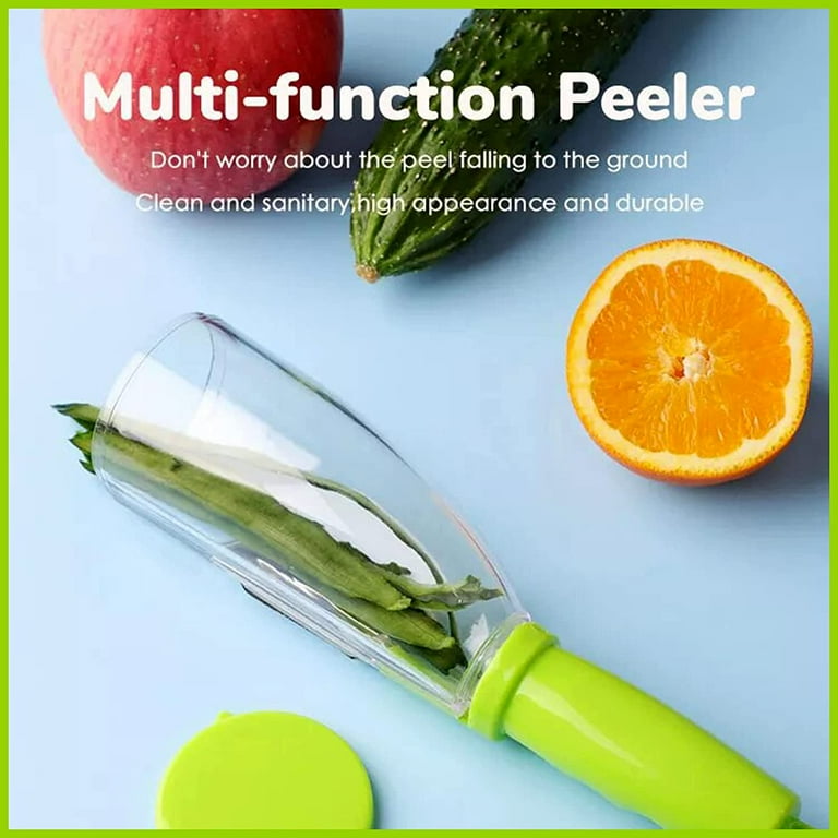 Fruit Vegetable peeler 3 In 1 with storage box peeling knife  Multifunctional stainless steel household peeler for fruit and vegetable