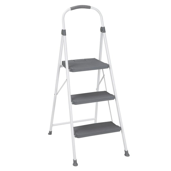 COSCO 3 Step Connection Step Stool ( White & Gray, 8ft 10in Max Reach)